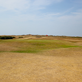 The 13th hole at Royal North Devon Golf Club